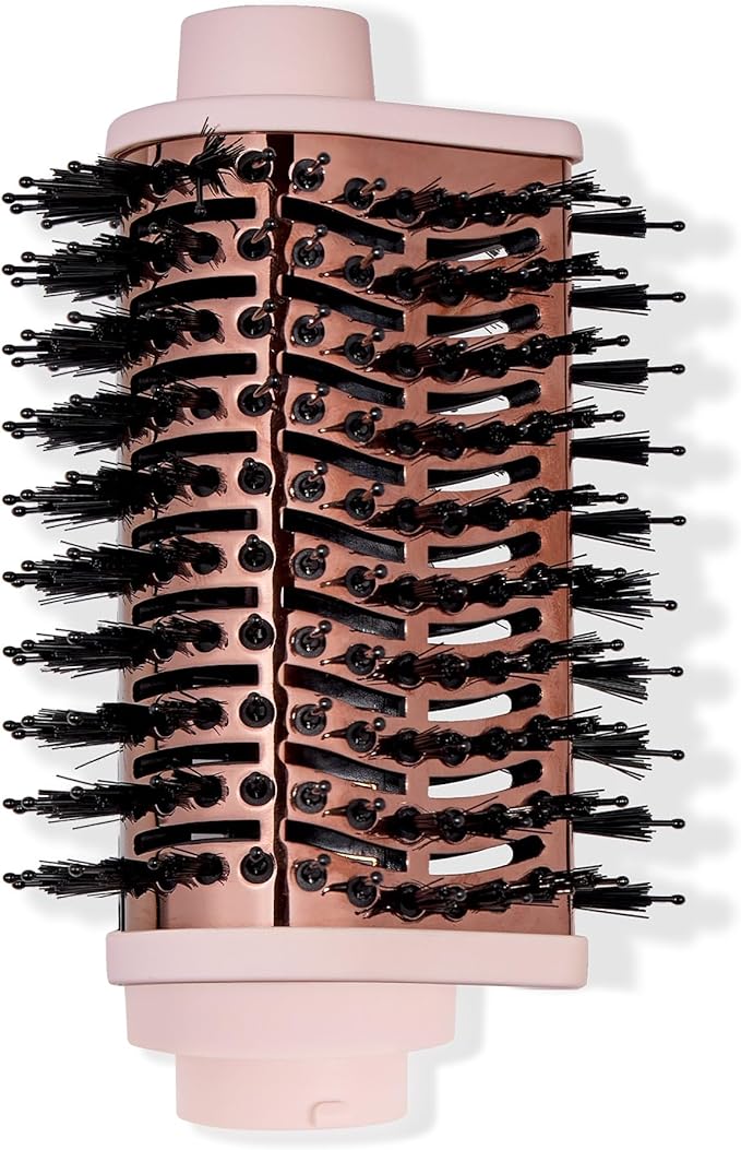 L'ANGE HAIR Multi-Volume Dryer Brush Attachment | Titanium Blow Dryer Brush Barrel for Volumizing & Styling | Tool Sold Separately | Attachment - Blush - Teardrop 65mm