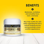 MASON NATURAL Coconut Oil Beauty Cream, Hydrating Moisturizer With Collagen for Smooth & Firm Skin, 2 oz, Pack of 3
