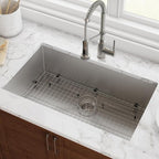 KRAUS Standart PRO 26-inch 16 Gauge Undermount Single Bowl Stainless Steel - Image 3