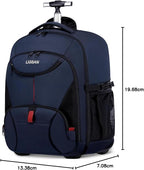 Rolling Backpack for Adults, 17inch Laptop Travel Backpack - Image 7