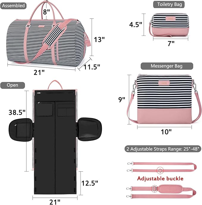 Convertible Garment Duffel Bag for Travel - Image 5