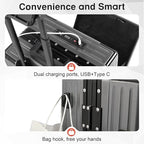 24 Inch Check-In Luggage Aluminum Frame Zipperless Luggage, Hard Shell Suitcase - Image 5