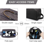BAGSMART Toiletry Bag for Men, Canvas Travel Toiletry Organizer Dopp Kit - Image 4