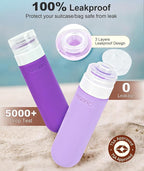 Quatish Travel Bottles for Toiletries, Original Patented Leak Proof Travel Size - Image 2