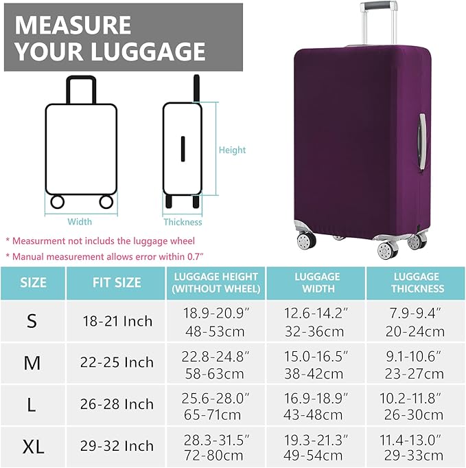 Travelkin Luggage Covers For Suitcase Tsa Approved, Suitcase Cover Protector - Image 2