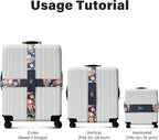 Luggage Straps for Suitcases, Adjustable Luggage Elastic Belt, Travel - Image 3
