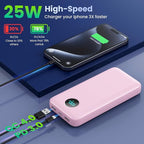 Portable Charger 40, 800mAh Power Bank, 25W PD QC 4.0 Fast Charging Portable - Image 4
