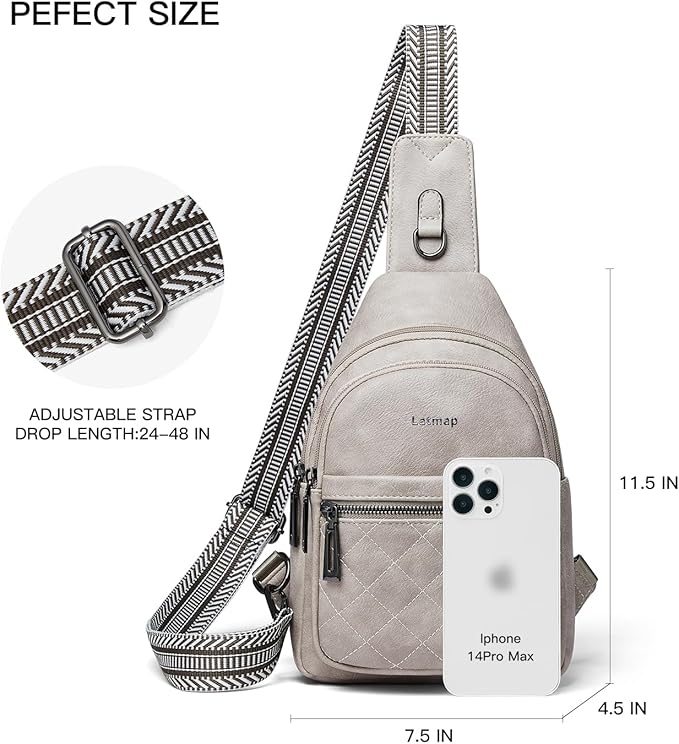 Sling Bag For Women Fanny Pack Crossbody Travel Shoulder Belt Bags Tote - Image 3