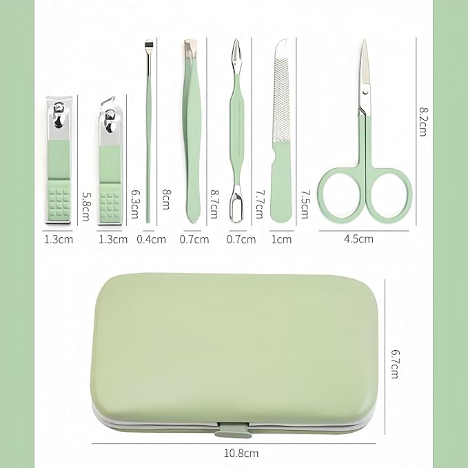 7pcs Manicure Set, Nail Clippers Kit, Stainless Steel Manicure Kit, Nail - Image 5