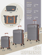 Luggage Sets 5 Piece, Suitcases - Image 6