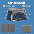 HARPPA Travel Crib with Comfy Mattress, Lightweight Portable Crib Requires No - Image 9