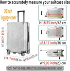 20 Inch Clear PVC Luggage Cover Protectors Suitcase Covers - Image 2