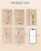 Vlando Jewelry Box for Girls Women, Display Portability Jewelry Pouch Storage - Image 5