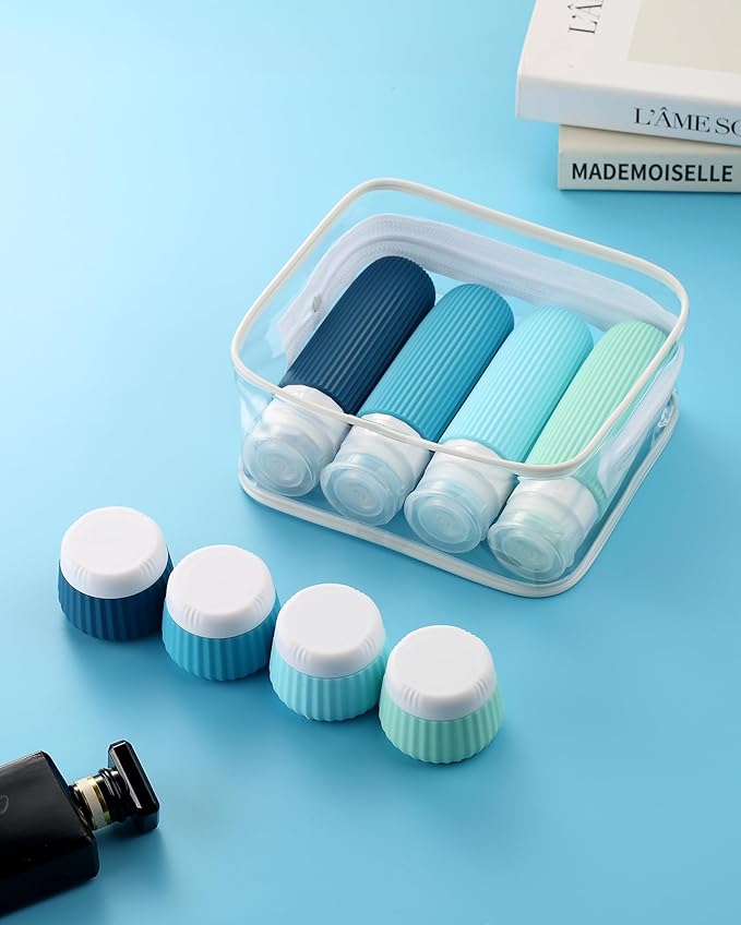 Travel Bottles for Toiletries 8 Pack, Tsa Approved Travel Size Toiletries 3 oz - Image 5