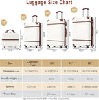 Merax Luggage Set 3 Piece Suitcase Set - Image 2
