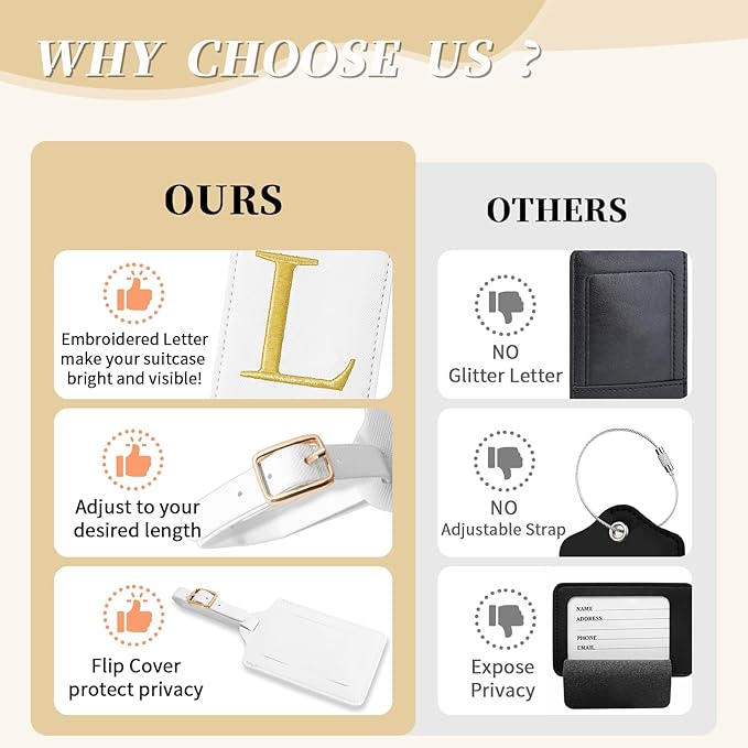 Personalized Initial Luggage Tags - Image 8