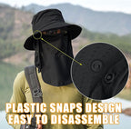 Sun Hats for Men Women Fishing Hat UPF 50+ Breathable Wide Brim Summer UV - Image 3