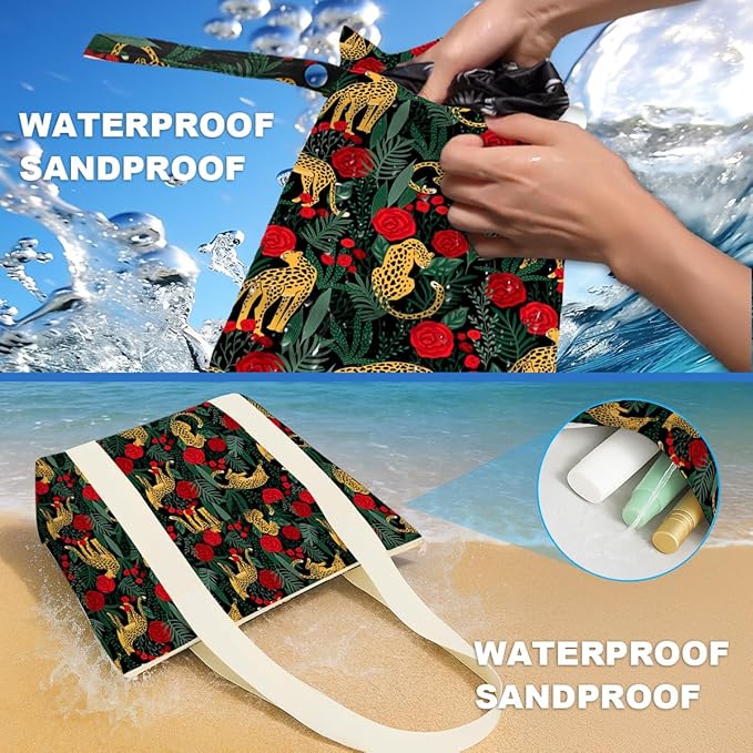 Beach Bags Wet Bag for Swimsuit Tote Bag for Friends Travel Gifts, Aloha Bags - Image 5