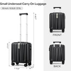 Hanke 16 Inch Underseat Carry on Suitcases - Image 3