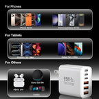 USB C Fast Charger Block, iPhone Charger Fast Charging Blocks 65W Multi Port - Image 6