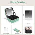 Travel Makeup Bag with LED Mirror, Cosmetic Bags - Image 3