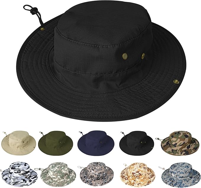 Sun Hats for Men Women Boonie Hat Foldable Fishing Hat UPF 50+ Bucket Hat for by ZOORON