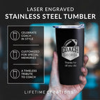 Lifetime Creations Personalized Football Coach Tumbler: Custom Football Coach - Image 3