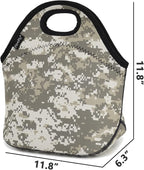 FlowFly Neoprene Lunch Tote Insulated Thermal Reusable Lunch Bag Box - Image 3