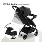 Mompush Lithe V2 Lightweight Travel Stroller, Compact Foldable Baby Stroller - Image 6