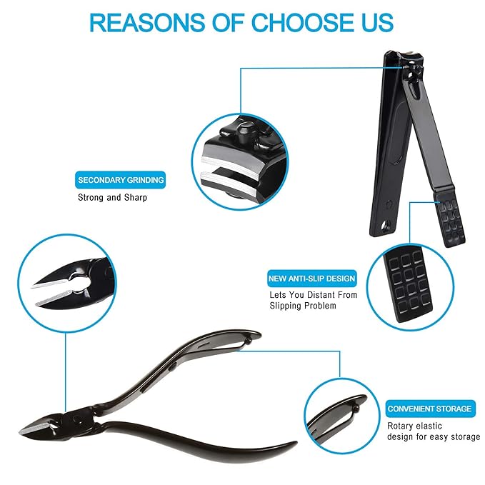 26 PCS Premium Manicure Set, AULLUA Nail Clippers, Professional Grooming Gift - Image 6