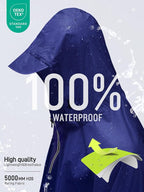 SaphiRose Hooded Rain Poncho Waterproof Raincoat Jacket - Image 3