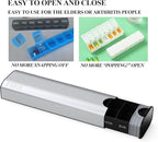 Extra Large Pill Organizer 7 Day, Aluminum Daily Pill Box, Weekly Travel Pill - Image 6