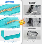 PACKISM Clear Makeup Bag, 2 Pack Upgrade Color-Edged TSA Approved Toiletry Bag - Image 5