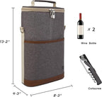 ALLCAMP OUTDOOR GEAR 2 Bottle Wine Tote Carrier - Image 2