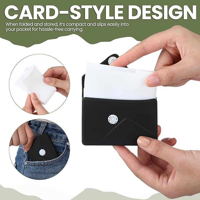 LemonRoad Silicone Folding Camping Cup Card Design Collapsible Silicone Travel - Image 3