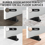 Frienda 6 Pcs Jumbo Door Stoppers Heavy Duty Door Stopper Tall up to 2inch Tall - Image 4