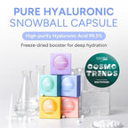 Pure Hyaluronic Melting Snowball Capsule (8ea) – 99.5% Pure Hyaluronic Acid – One Capsule Delivers 1.6 Bottles Worth of Serum Hydration – For Sensitive Skin, Freeze-Dried Format