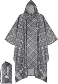 PTEROMY Hooded Rain Poncho for Adult by PTEROMY