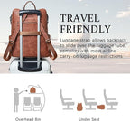 Shrrie Vegan Leather Laptop Backpack - Image 5