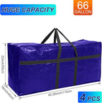 4 Pcs 66 Gallon Large Moving Bags - Image 3