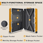AnyZip Luggage PC+ABS Aluminum Frame Zipperless Checked Luggage Hard Shell - Image 2