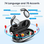 AI Translation Earbuds Real Time, 2025 Upgraded 144 Language Translator Earbuds - Image 2