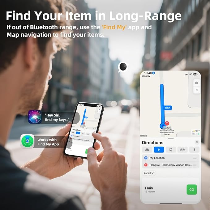 Esky Bluetooth Tracker Tag, Smart Luggage Tracker Compatible - Image 4