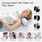 Neck Roll Pillow, Memory Foam Neck Support Pillows, Round Neck Pillows - Image 4