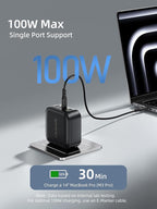 LULULOOK 100W USB C Charger, 4-Port GaN Fast Charging Block, PD Type-C Wall - Image 4