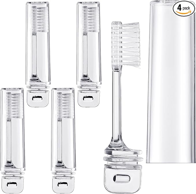 Patelai 4 Pieces Travel Toothbrush Set, Soft Bristle Mini Foldable Tooth Brush by Patelai