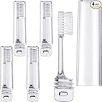 Patelai 4 Pieces Travel Toothbrush Set, Soft Bristle Mini Foldable Tooth Brush by Patelai