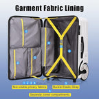 Extra Large Wheels 80L Luggage Hard Shell Suitcase Top Opening Hardside Travel - Image 4