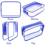 APREUTY Clear Makeup Bags, TSA Approved 6Pcs Cosmetic Makeup Bag Set Clear PVC - Image 8