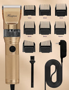 Dog Grooming Clippers, Professional Dog Clipper for Thick Coat 12V Plug-in Pet Trimmer High Power Pet Clippers Low Noise with Guard Combs Brush for Dogs Cats and Other Animal